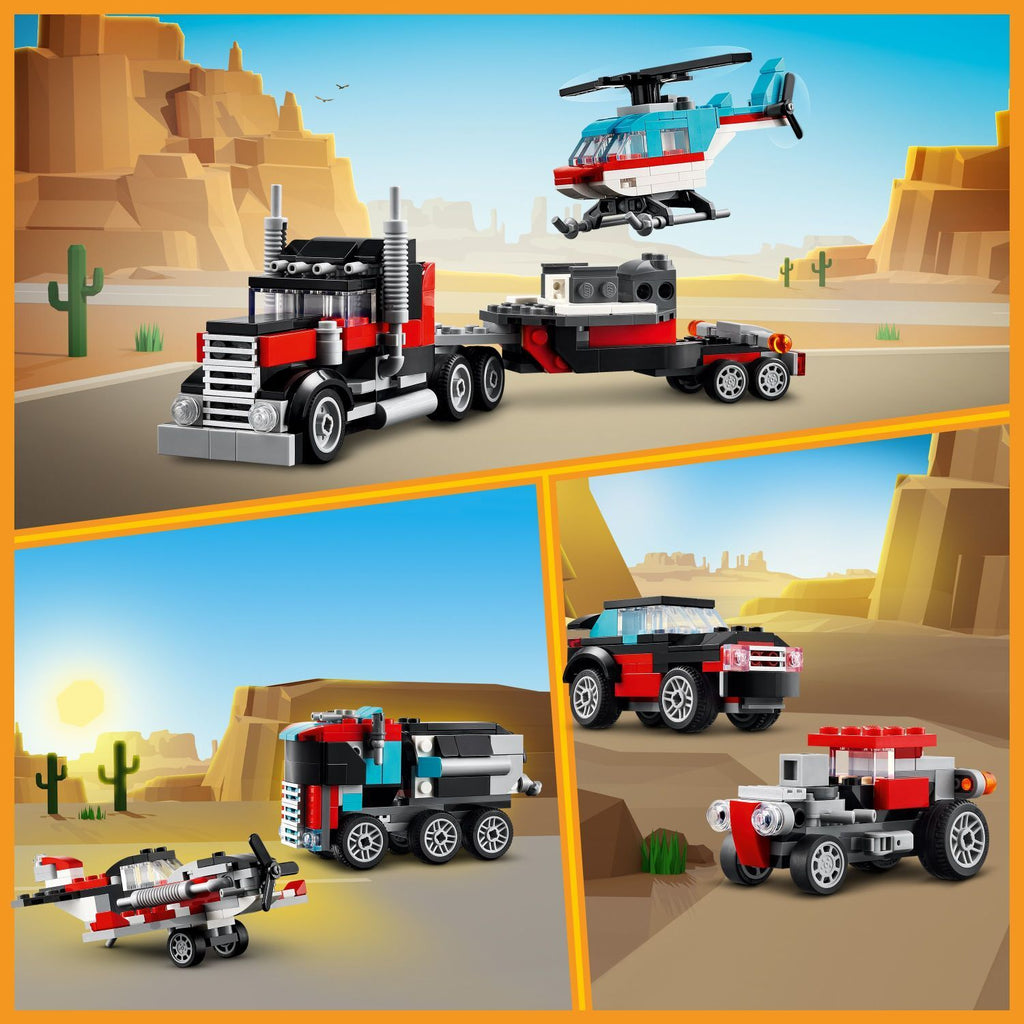 LEGO Creator: Flatbed Truck with Helicopter