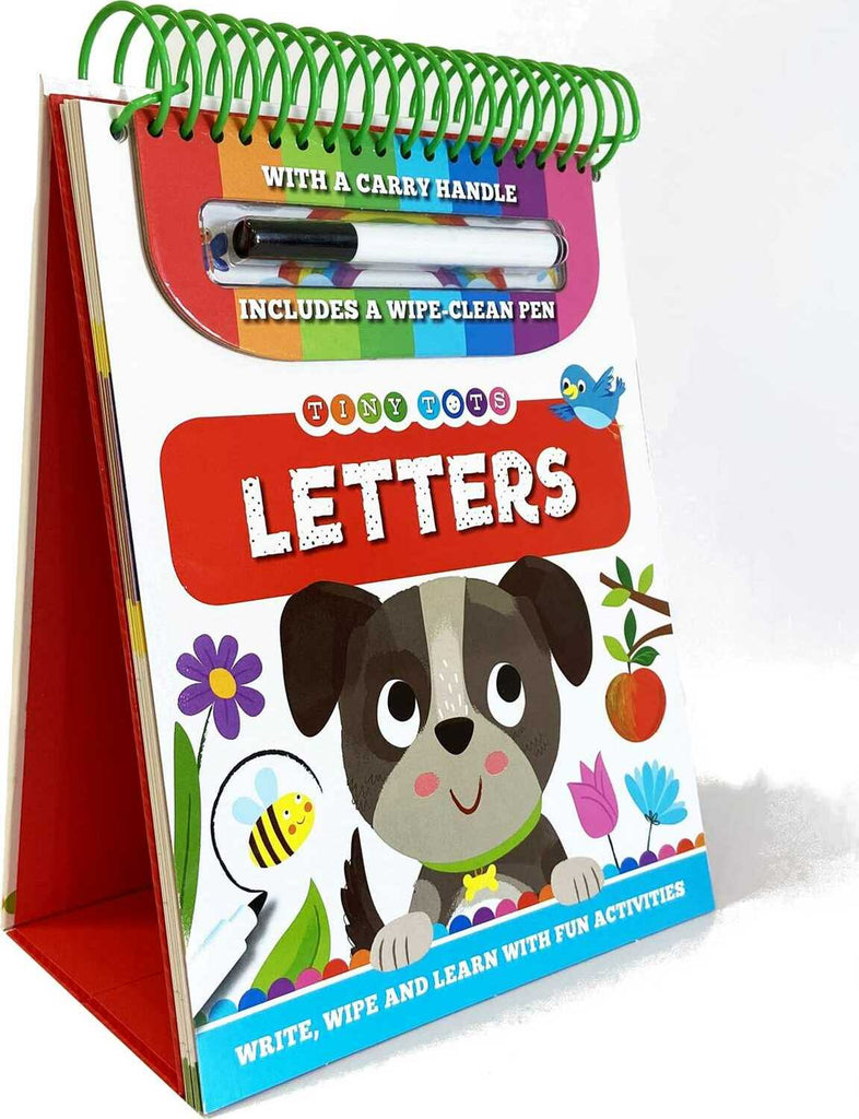 Tiny Tots Letters: Wipe Clean Book with Carry Handle and Easel