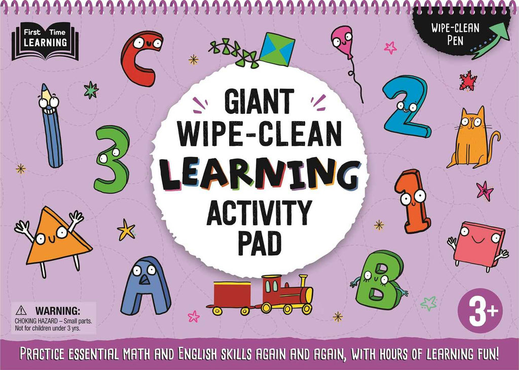 Giant Wipe-Clean Learning Activity Pack: Practice Essential Math and English Skills, With Hours of Learning Fun! 3+