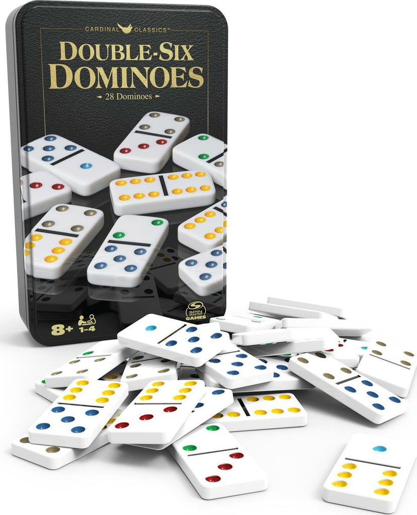 Double Six Dominoes Set in Storage Tin