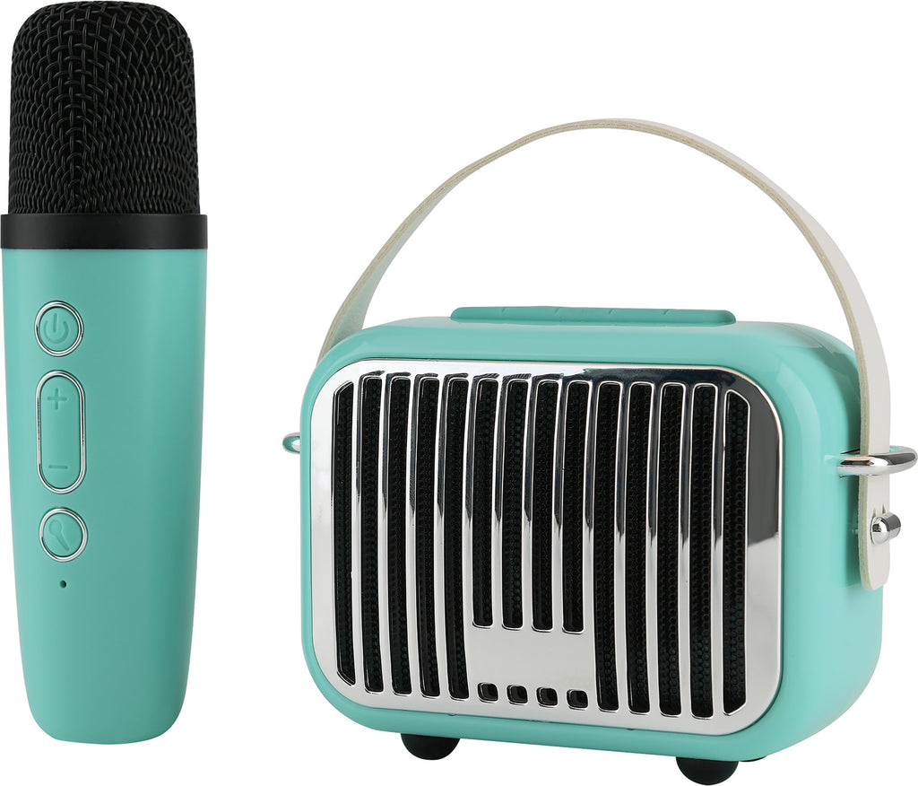 Pocket Karaoke Speaker and Microphone Combo - Teal Edition