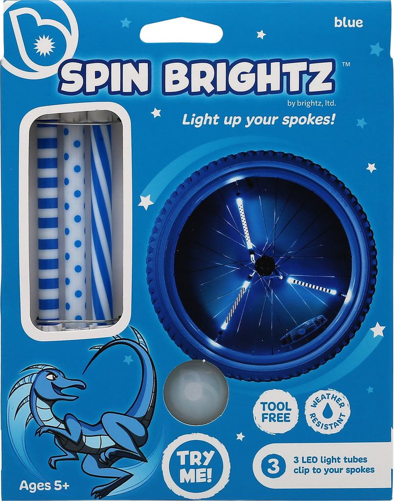 Spinbrightz Kidz Blue Led Bicycle Spoke Light Tubes