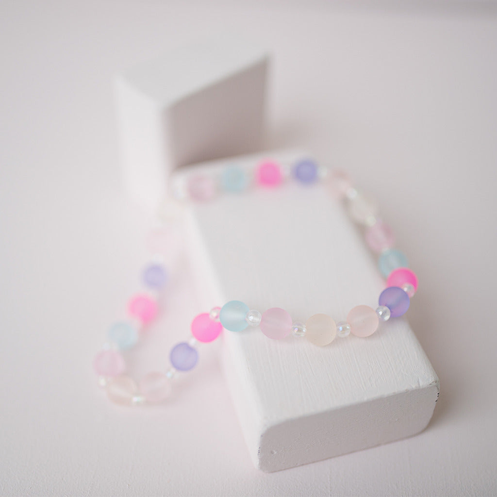 PASTEL BEADS Necklace - Pink