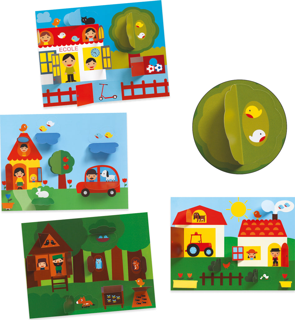 Djeco Hide And Seek Collage Craft Kit