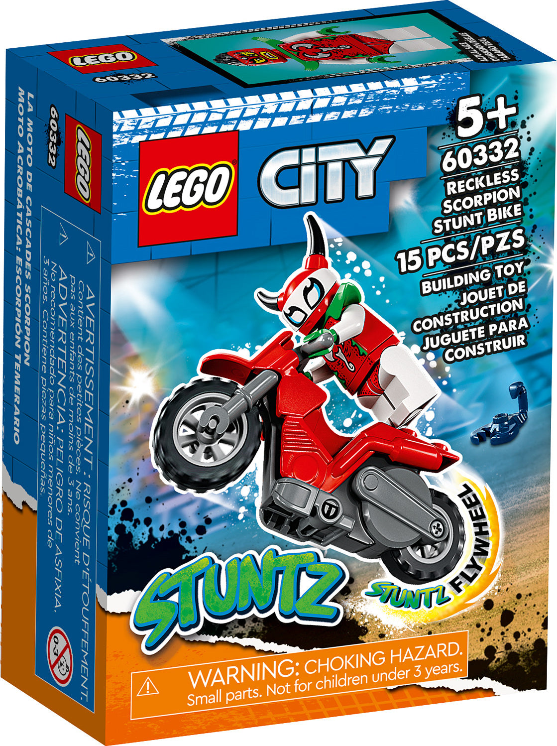 LEGO City Stuntz - Reckless Scorpion Stunt Bike - Best for Ages 6 to 9