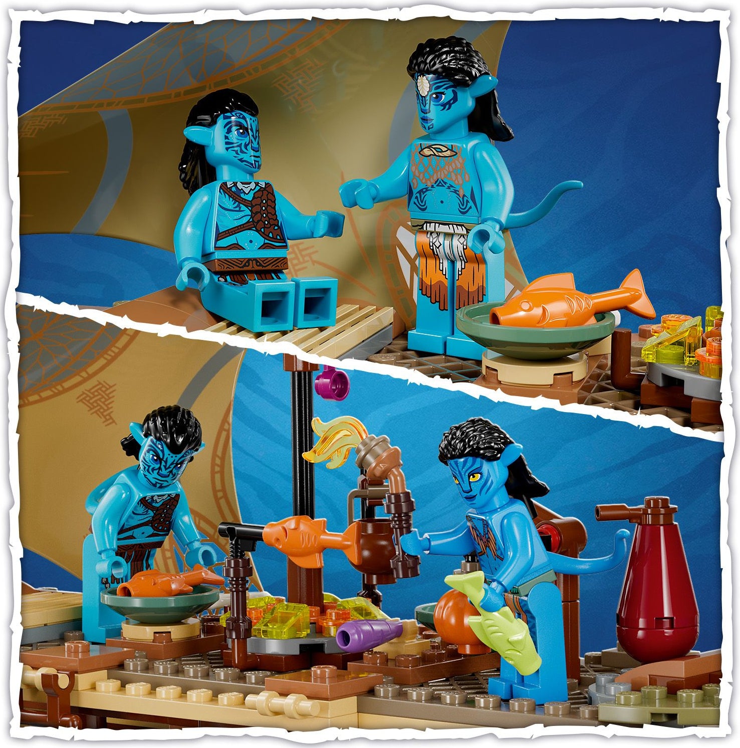 LEGO Avatar: The Way of Water Metkayina Reef Home 75578, Building Toy Set  with Village, Canoe, Pandora Scenes, Neytiri and Tonowari Minifigures 