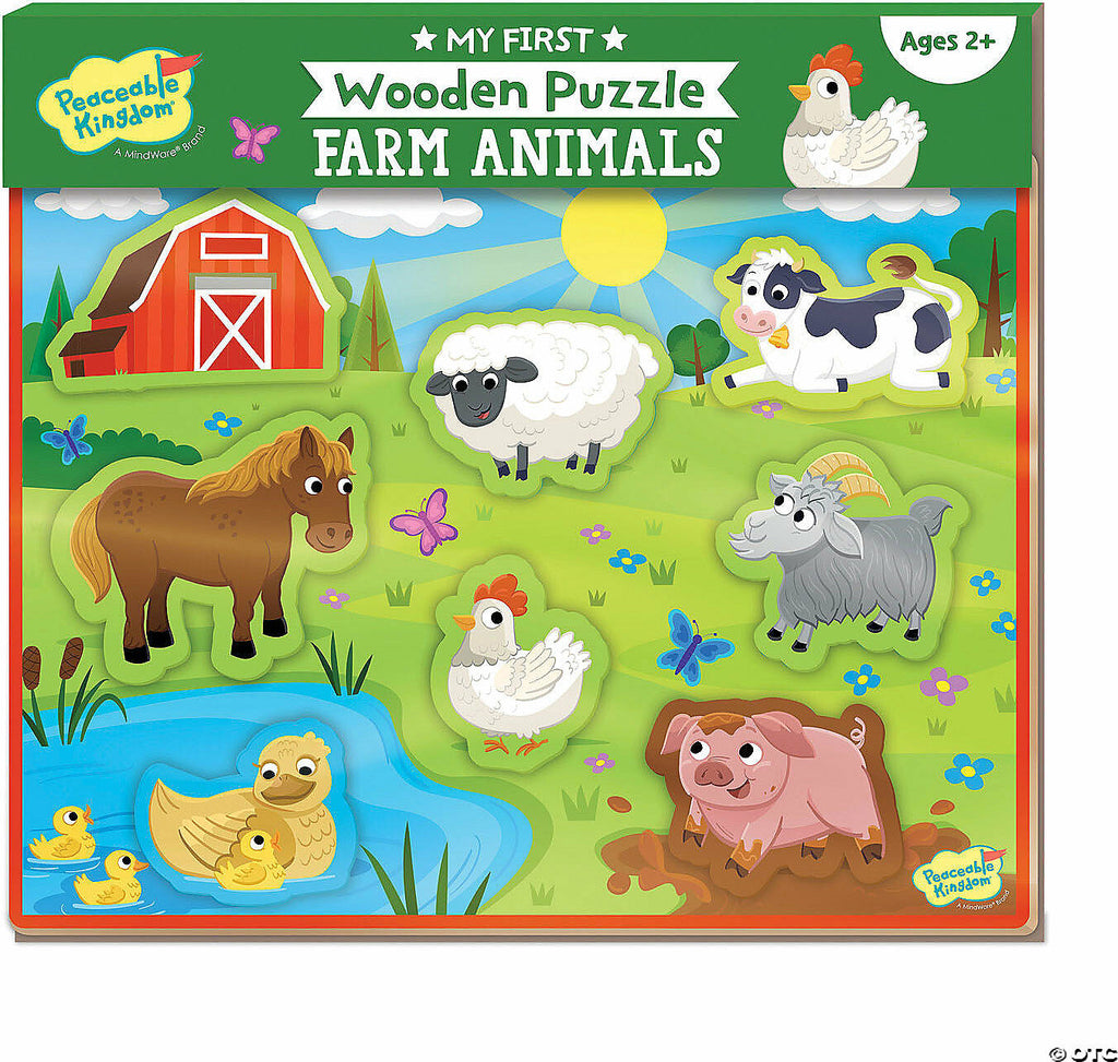 My First Wooden Puzzle: Farm Animals