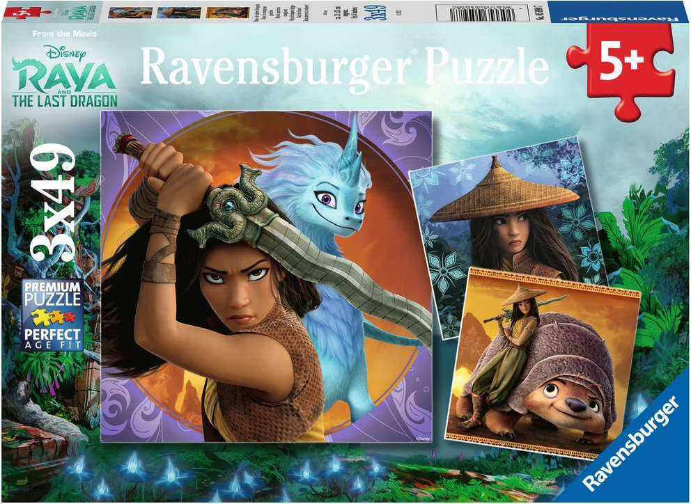 Raya and the Last Dragon (3 x 49 pc Puzzle)