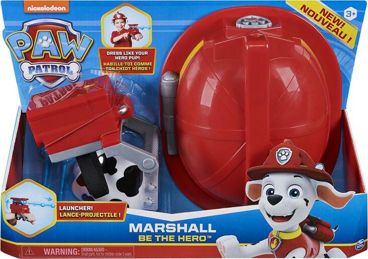 Paw Patrol, Be The Hero Role-Play Set with Hat and Wrist Launcher (styles may vary), For Kids Aged 3 and Up