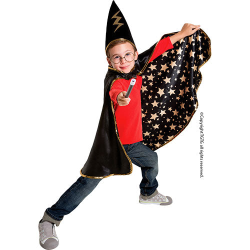 Great Pretenders Reversible Wizard Cape with Hat