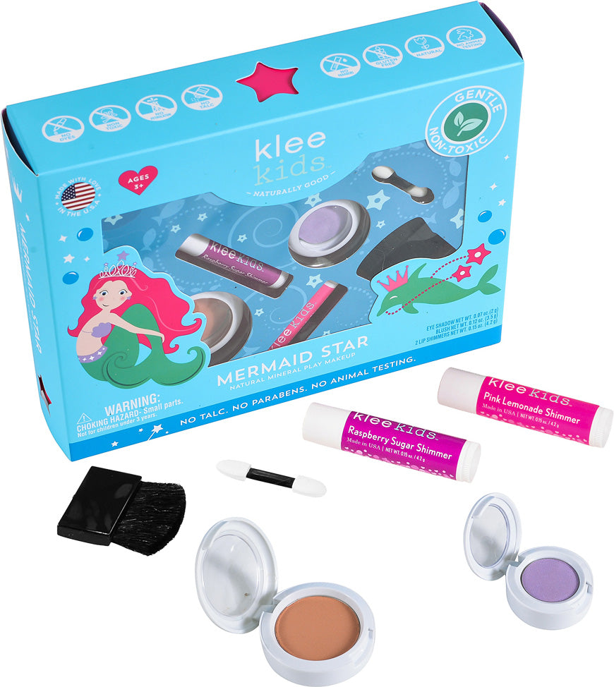 Kids Natural Mineral Play Makeup Kit Mermaid Star – Gingerbread Toys