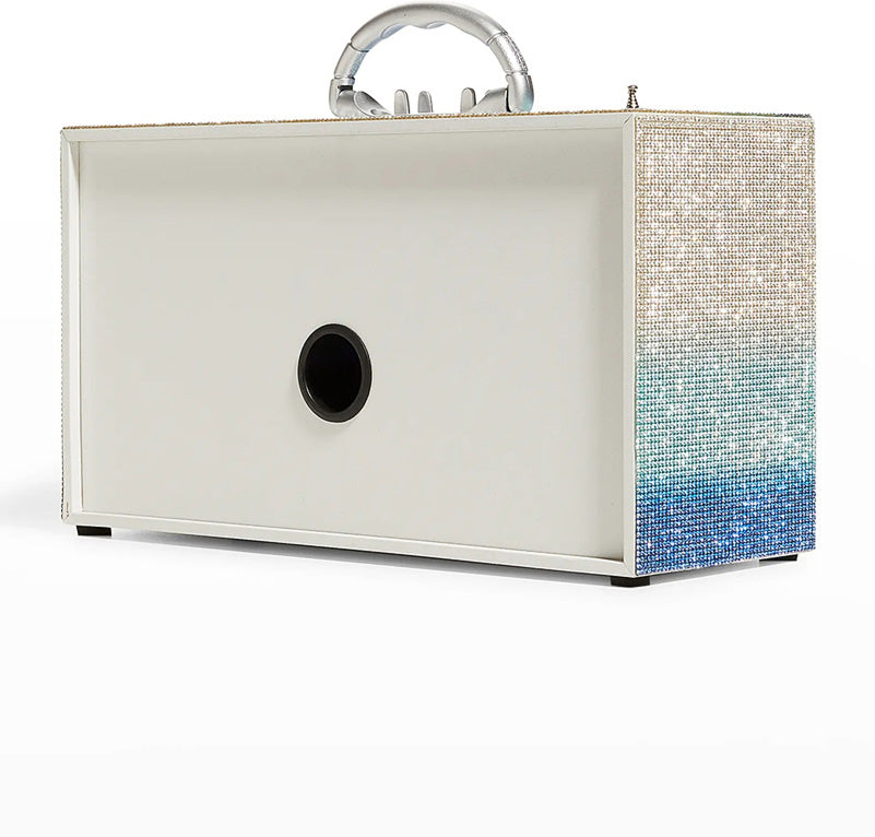 Blue Bling Mini Boombox