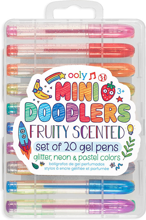 Mini Doodlers Fruity Scented Gel Pens - Set of 20 – Gingerbread